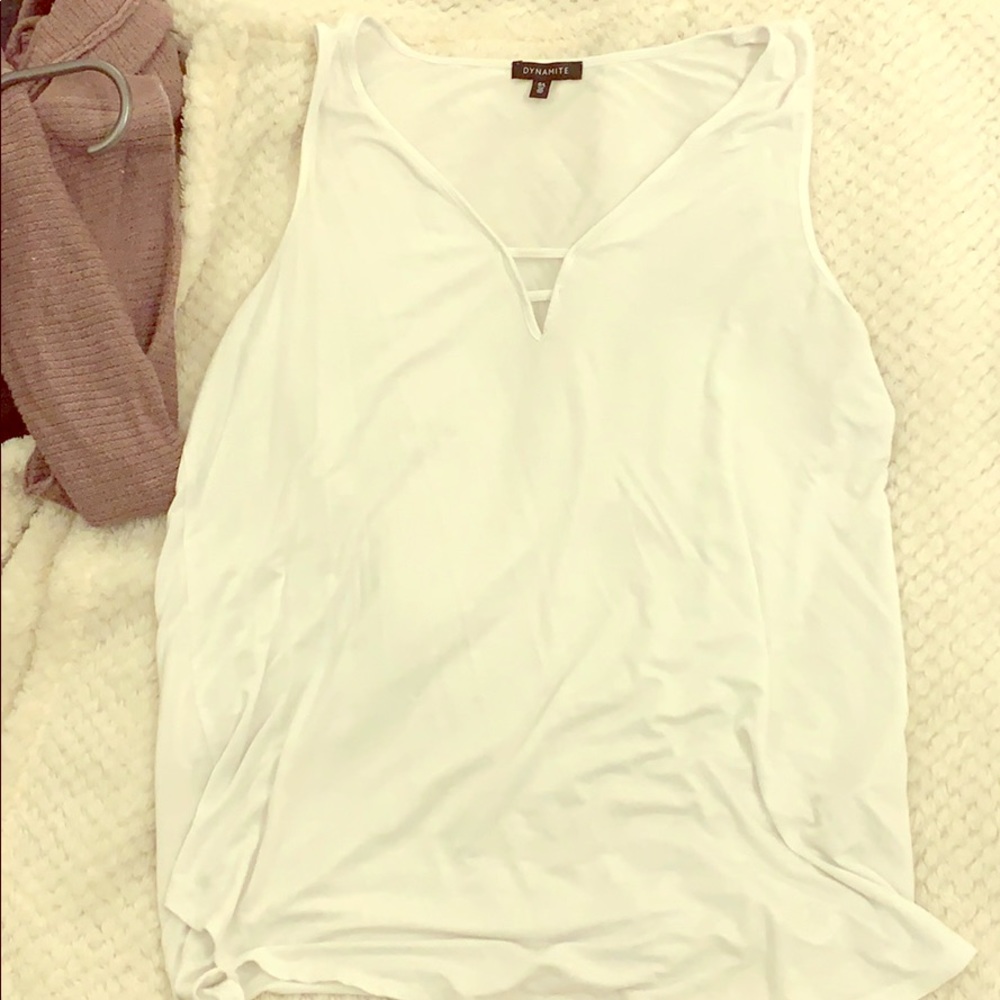 White tank top
